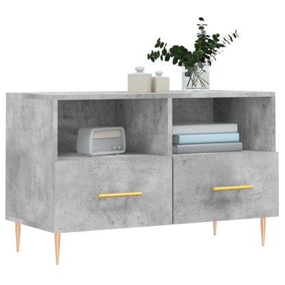 TV-Schrank Betongrau 80x36x50 cm Holzwerkstoff - Pazzar.ch
