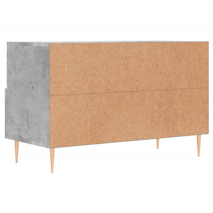 TV-Schrank Betongrau 80x36x50 cm Holzwerkstoff - Pazzar.ch