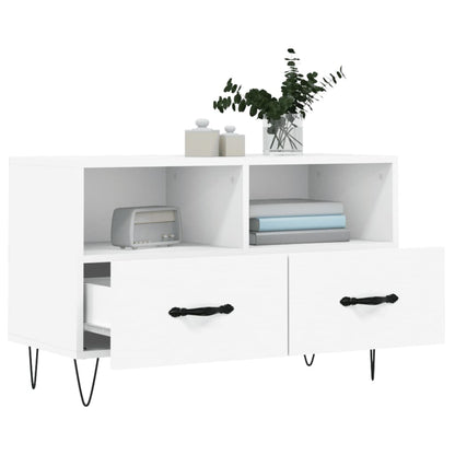 TV-Schrank Weiß 80x36x50 cm Holzwerkstoff - Pazzar.ch