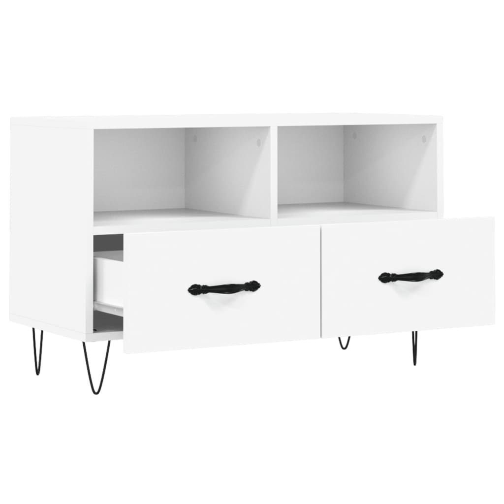 TV-Schrank Weiß 80x36x50 cm Holzwerkstoff - Pazzar.ch