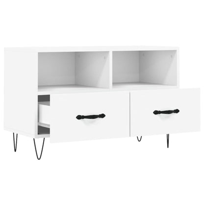 TV-Schrank Weiß 80x36x50 cm Holzwerkstoff - Pazzar.ch