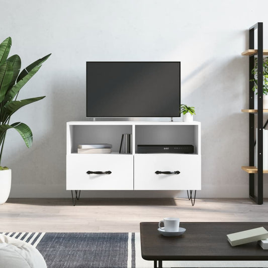 TV-Schrank Weiß 80x36x50 cm Holzwerkstoff - Pazzar.ch