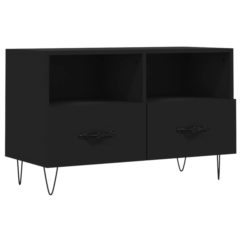 TV-Schrank Schwarz 80x36x50 cm Holzwerkstoff - Pazzar.ch