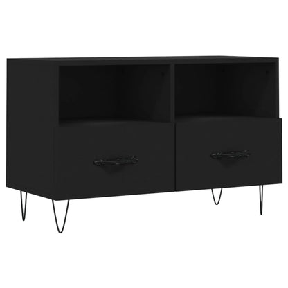 TV-Schrank Schwarz 80x36x50 cm Holzwerkstoff - Pazzar.ch