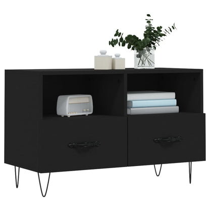 TV-Schrank Schwarz 80x36x50 cm Holzwerkstoff - Pazzar.ch