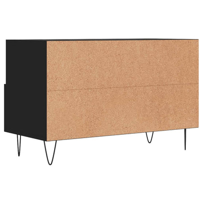 TV-Schrank Schwarz 80x36x50 cm Holzwerkstoff - Pazzar.ch
