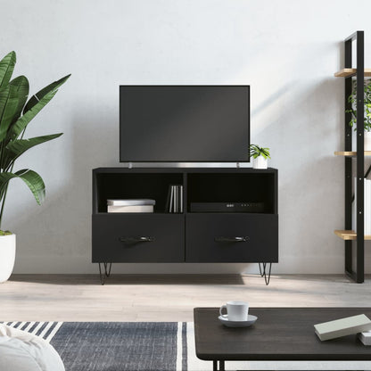 TV-Schrank Schwarz 80x36x50 cm Holzwerkstoff - Pazzar.ch