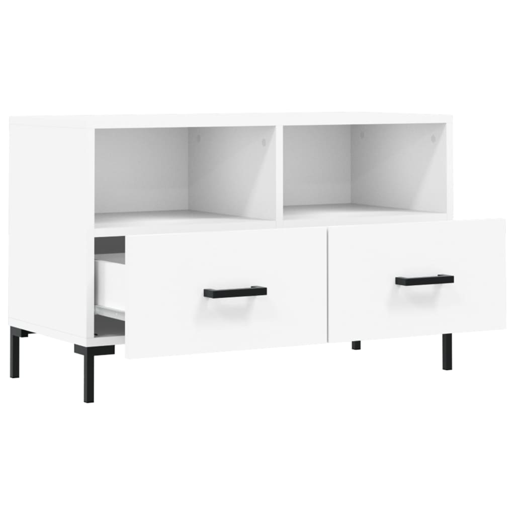 TV-Schrank Weiß 80x36x50 cm Holzwerkstoff - Pazzar.ch
