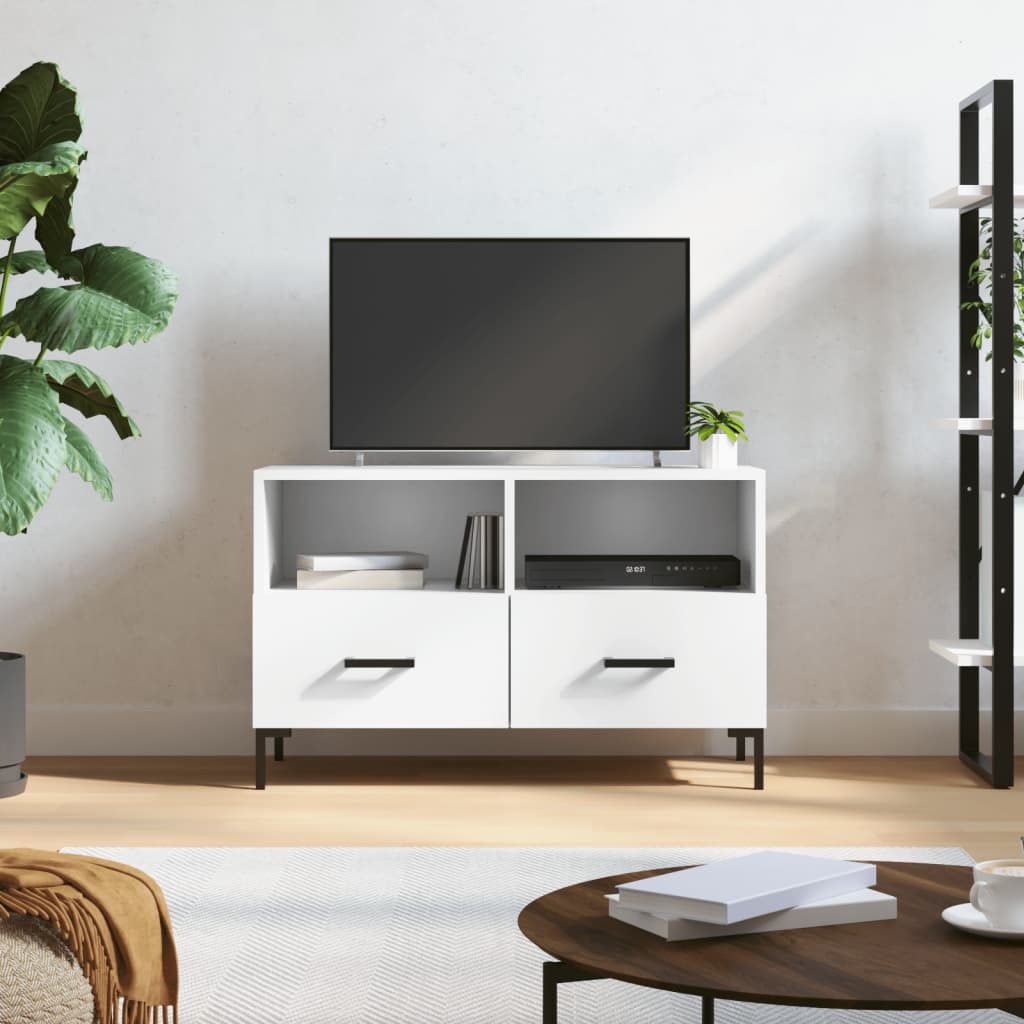 TV-Schrank Weiß 80x36x50 cm Holzwerkstoff - Pazzar.ch