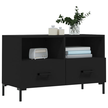 TV-Schrank Schwarz 80x36x50 cm Holzwerkstoff - Pazzar.ch