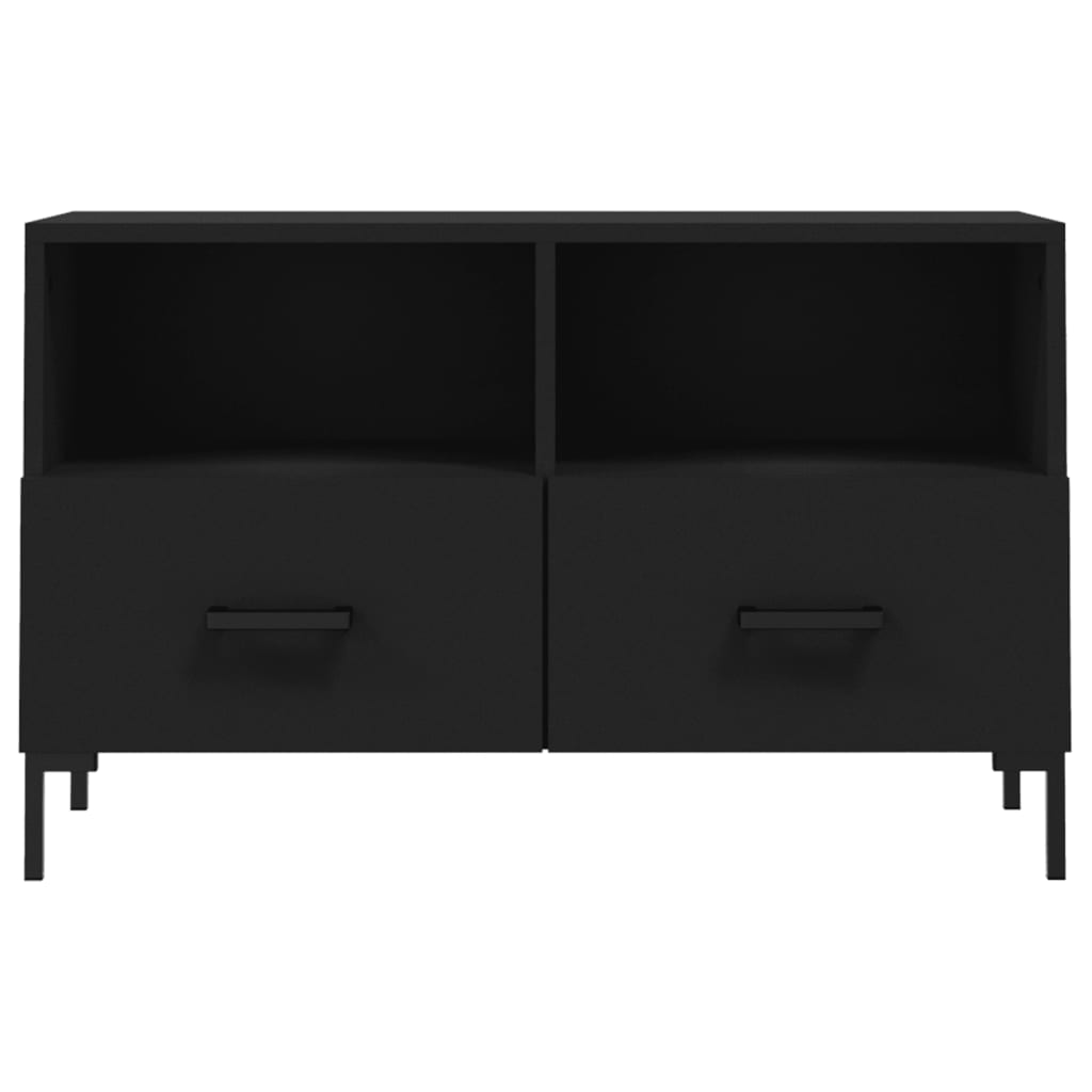 TV-Schrank Schwarz 80x36x50 cm Holzwerkstoff - Pazzar.ch