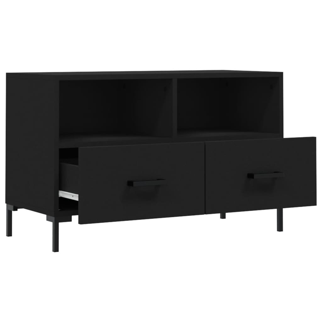 TV-Schrank Schwarz 80x36x50 cm Holzwerkstoff - Pazzar.ch