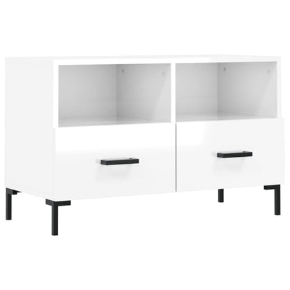 TV-Schrank Hochglanz-Weiß 80x36x50 cm Holzwerkstoff - Pazzar.ch