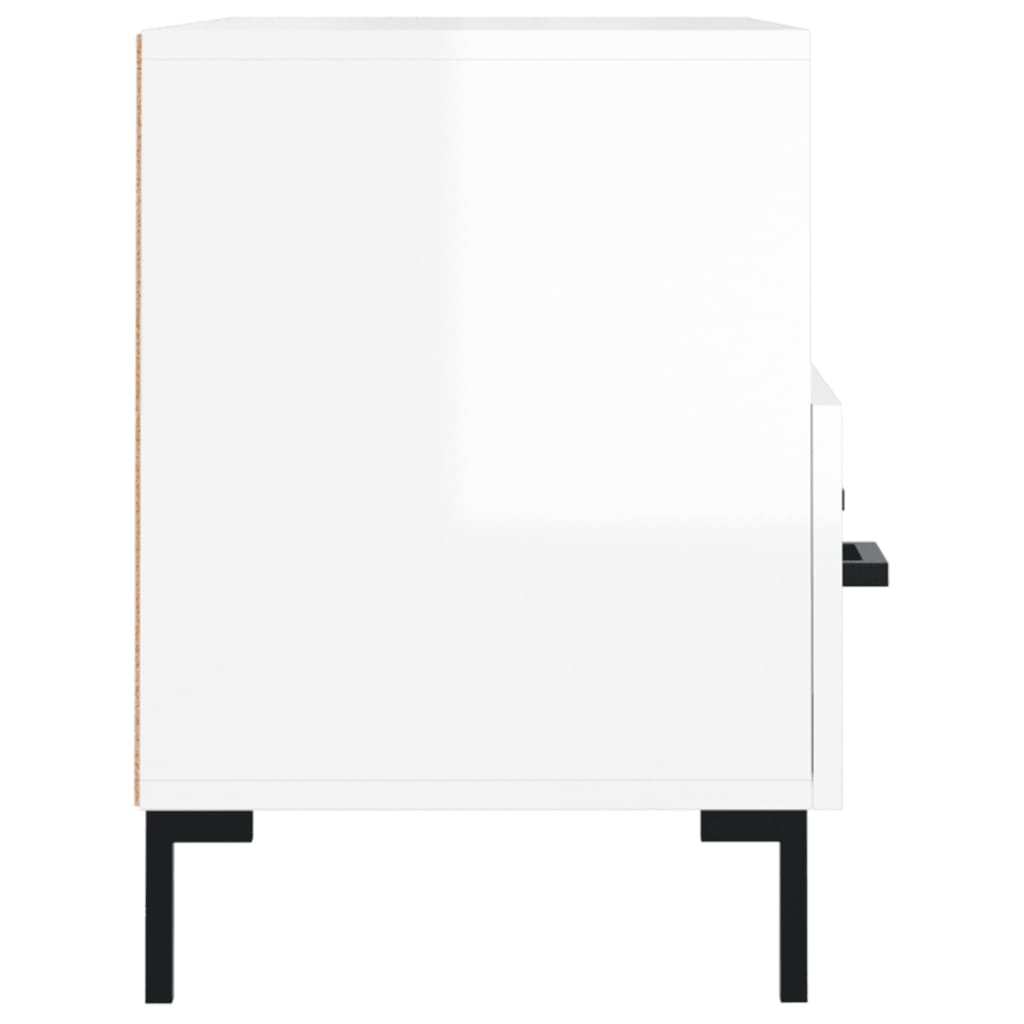 TV-Schrank Hochglanz-Weiß 80x36x50 cm Holzwerkstoff - Pazzar.ch