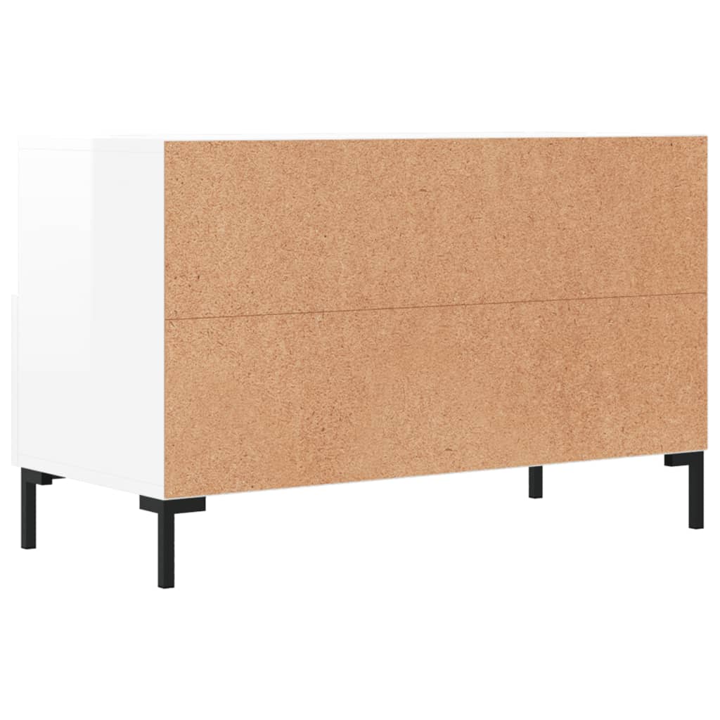 TV-Schrank Hochglanz-Weiß 80x36x50 cm Holzwerkstoff - Pazzar.ch