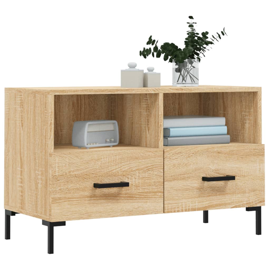 TV-Schrank Sonoma-Eiche 80x36x50 cm Holzwerkstoff - Pazzar.ch