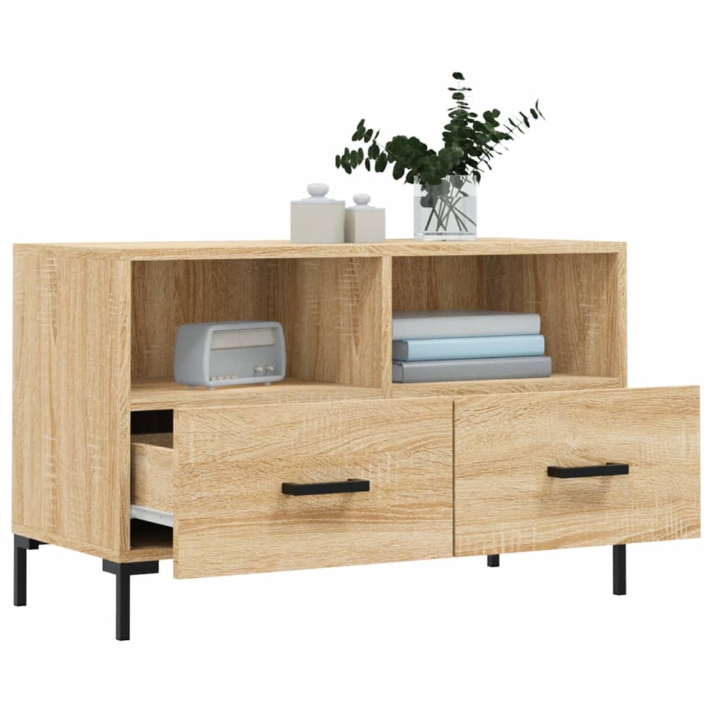 TV-Schrank Sonoma-Eiche 80x36x50 cm Holzwerkstoff - Pazzar.ch