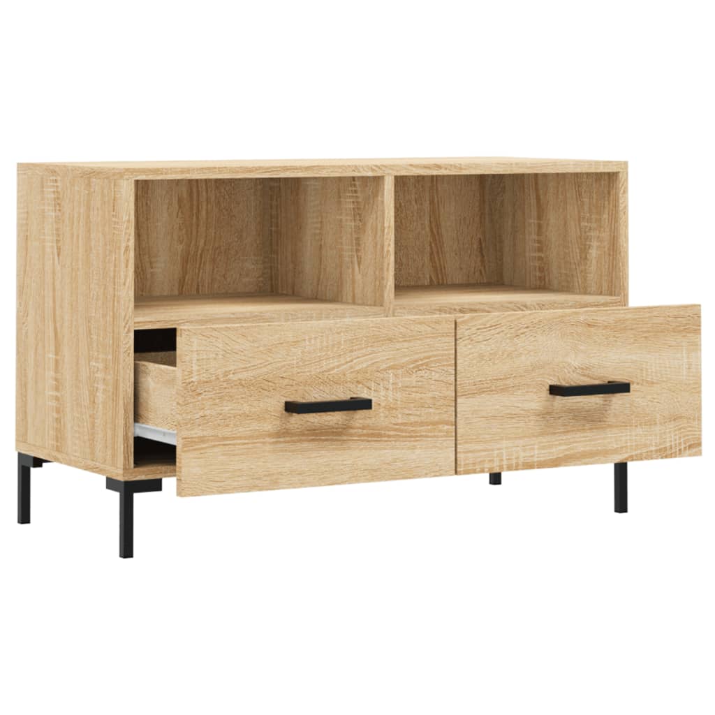 TV-Schrank Sonoma-Eiche 80x36x50 cm Holzwerkstoff - Pazzar.ch