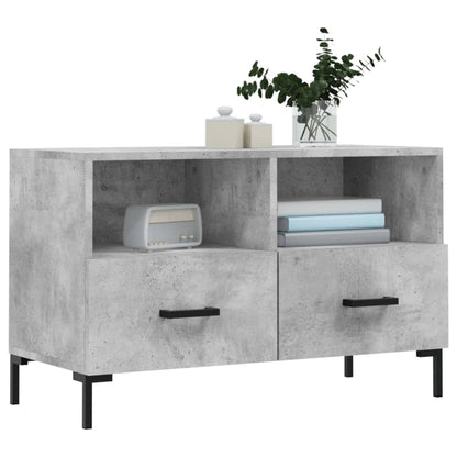 TV-Schrank Betongrau 80x36x50 cm Holzwerkstoff - Pazzar.ch
