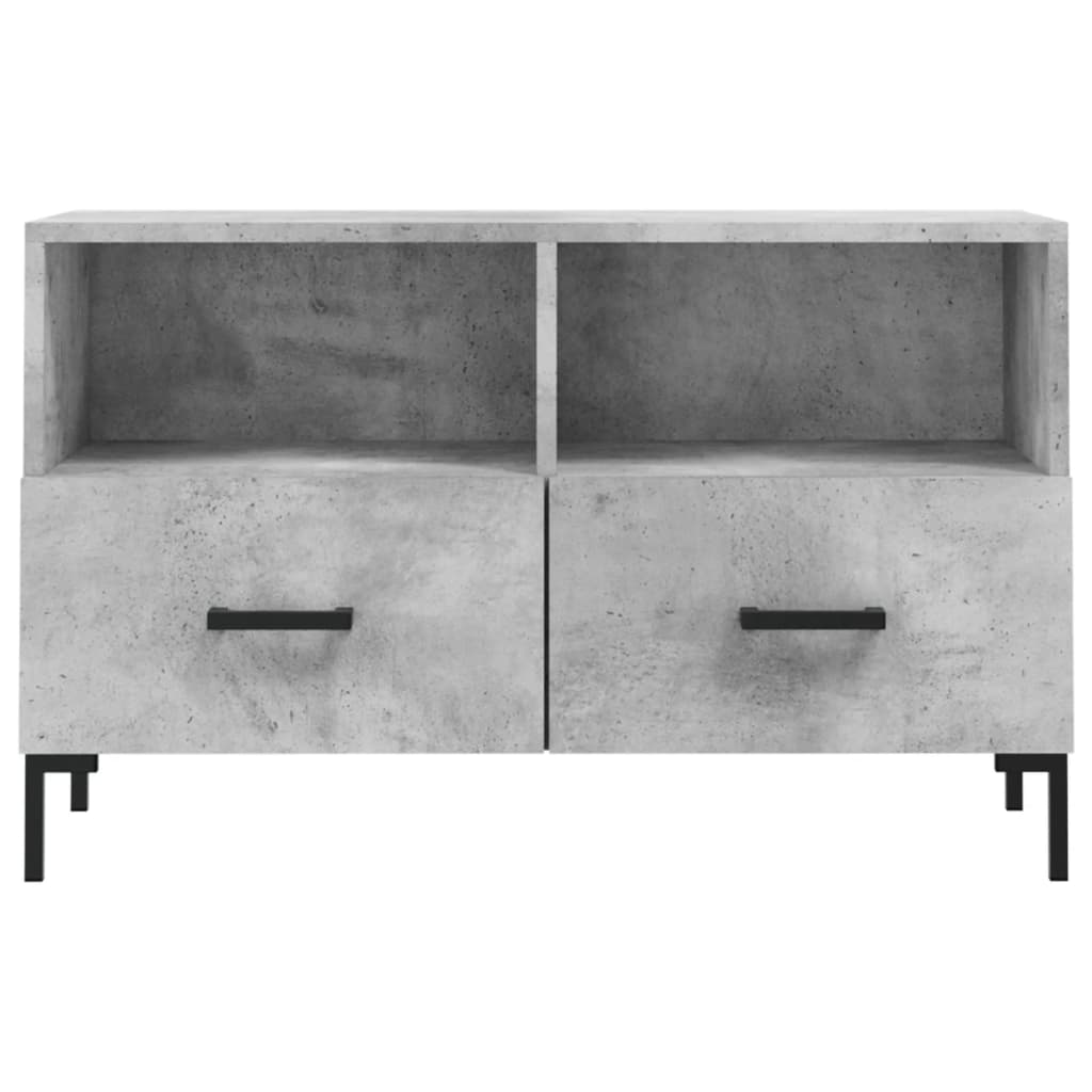 TV-Schrank Betongrau 80x36x50 cm Holzwerkstoff - Pazzar.ch