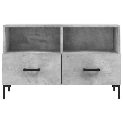 TV-Schrank Betongrau 80x36x50 cm Holzwerkstoff - Pazzar.ch