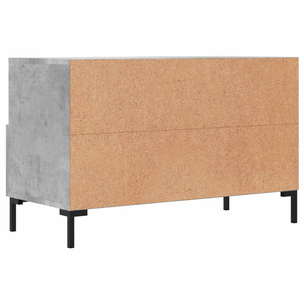 TV-Schrank Betongrau 80x36x50 cm Holzwerkstoff - Pazzar.ch