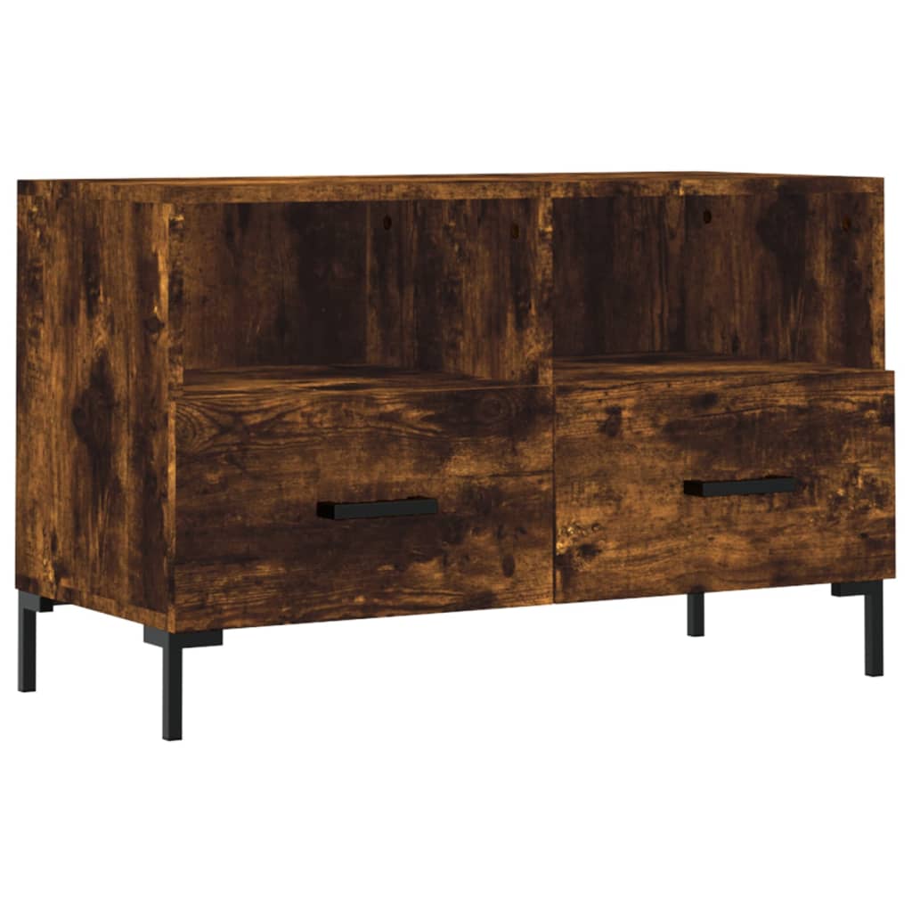 TV-Schrank Räuchereiche 80x36x50 cm Holzwerkstoff - Pazzar.ch