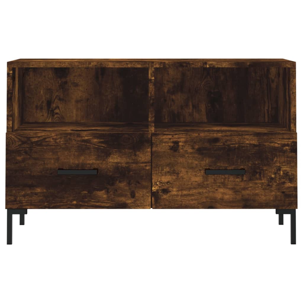 TV-Schrank Räuchereiche 80x36x50 cm Holzwerkstoff - Pazzar.ch