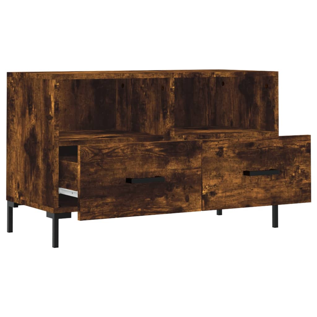 TV-Schrank Räuchereiche 80x36x50 cm Holzwerkstoff - Pazzar.ch