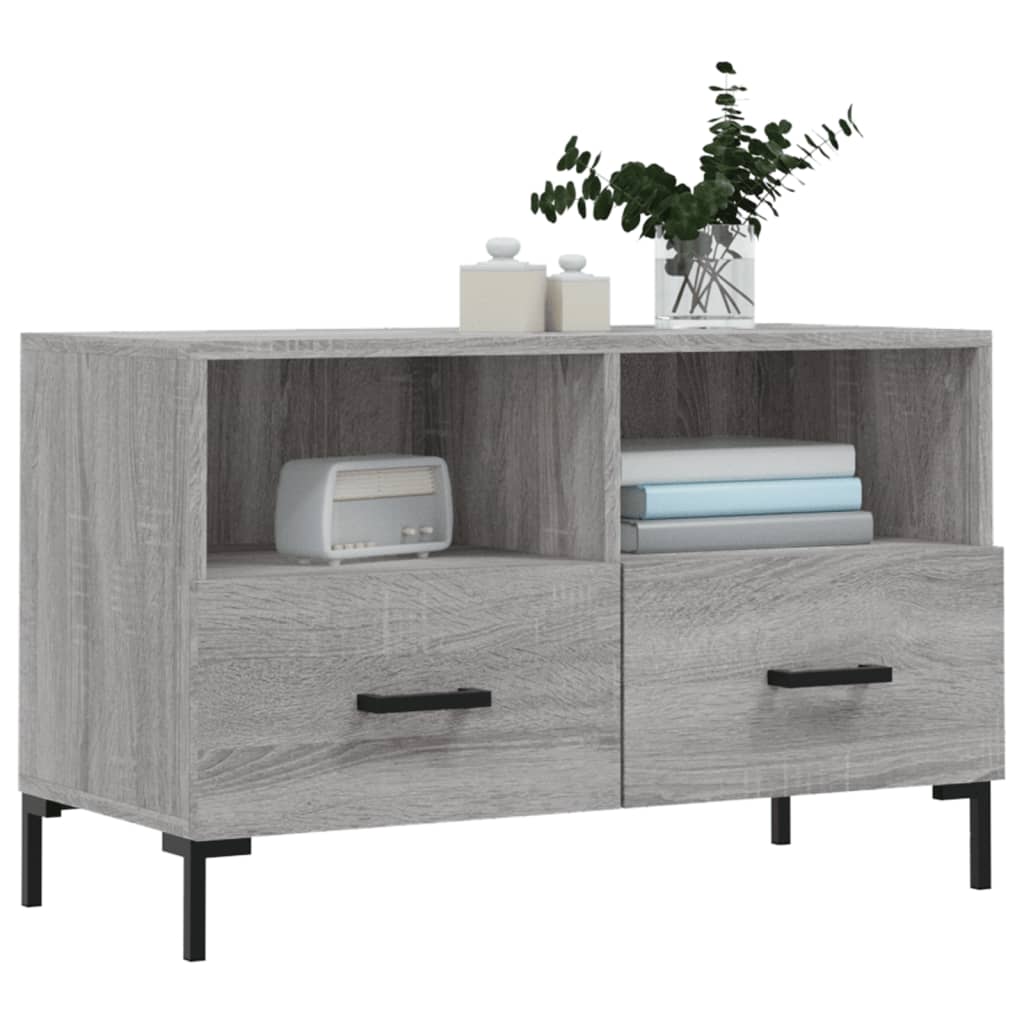 TV-Schrank Grau Sonoma 80x36x50 cm Holzwerkstoff - Pazzar.ch