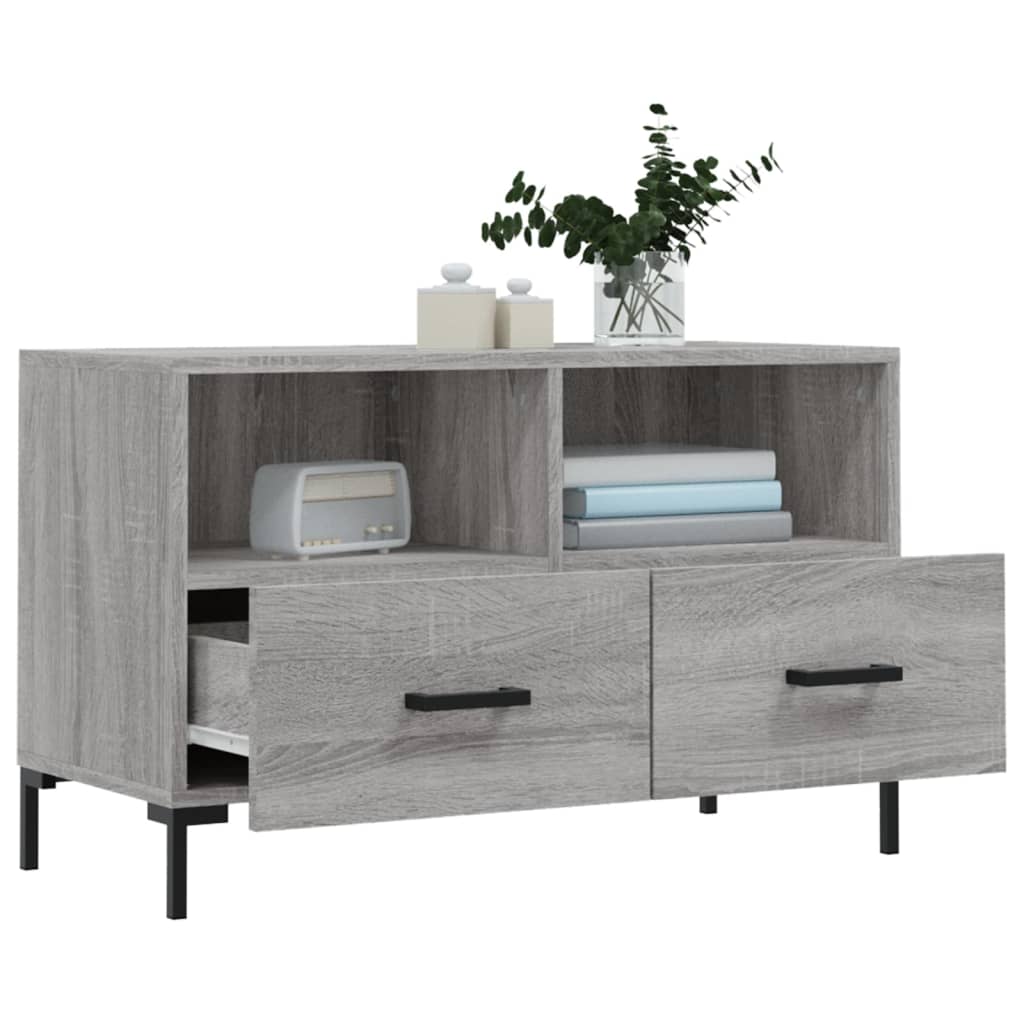 TV-Schrank Grau Sonoma 80x36x50 cm Holzwerkstoff - Pazzar.ch