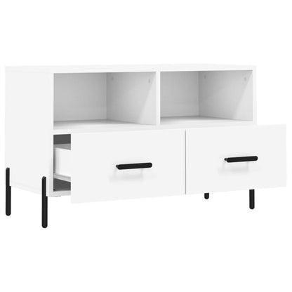 TV-Schrank Weiß 80x36x50 cm Holzwerkstoff - Pazzar.ch