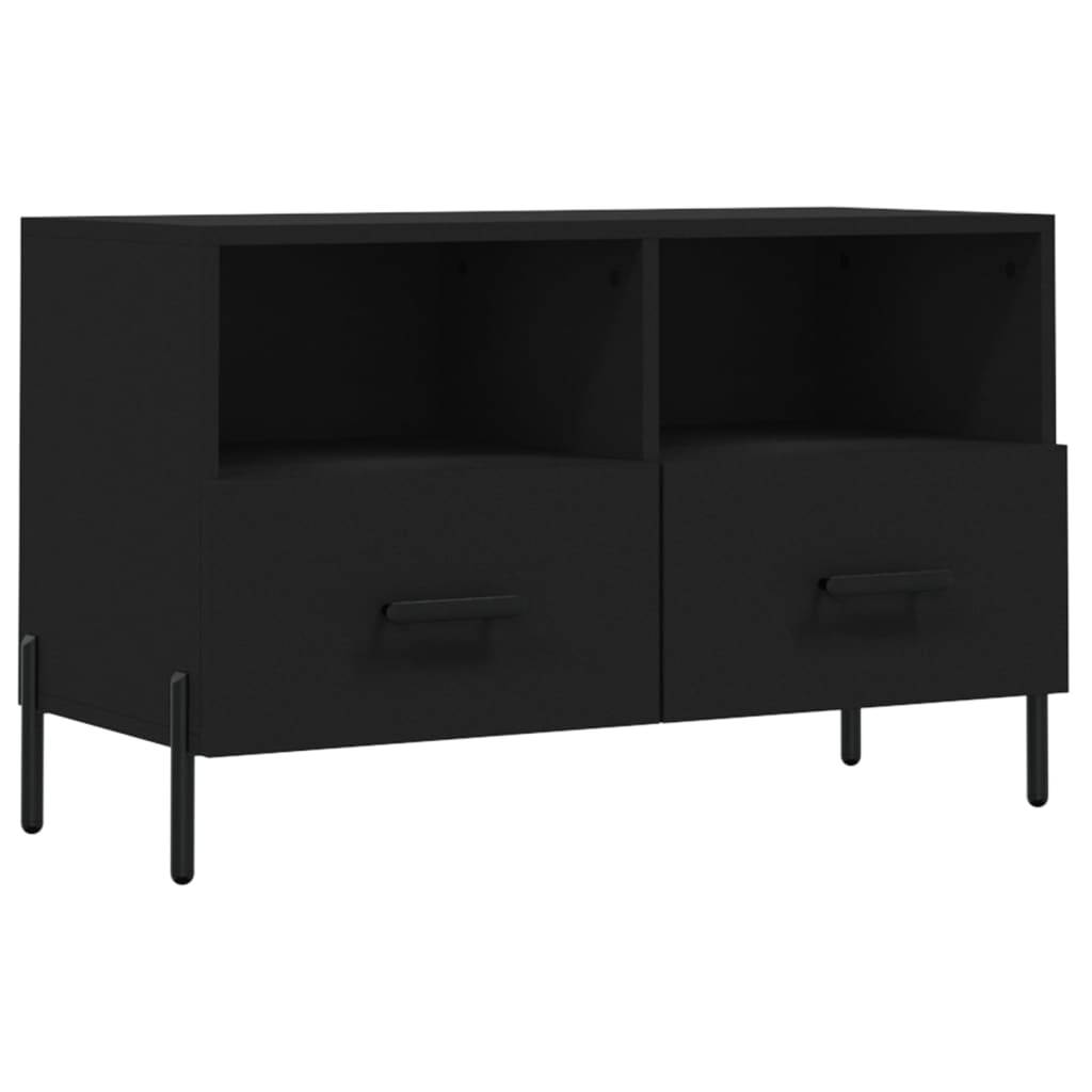 TV-Schrank Schwarz 80x36x50 cm Holzwerkstoff - Pazzar.ch