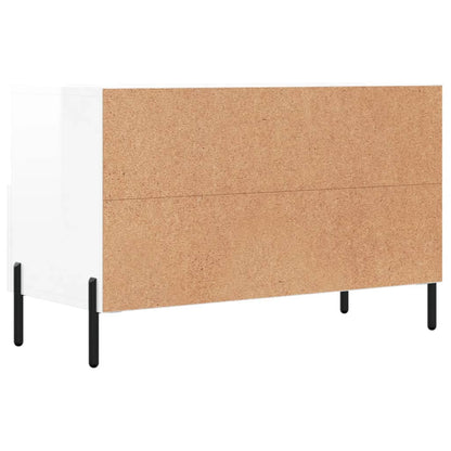 TV-Schrank Hochglanz-Weiß 80x36x50 cm Holzwerkstoff - Pazzar.ch