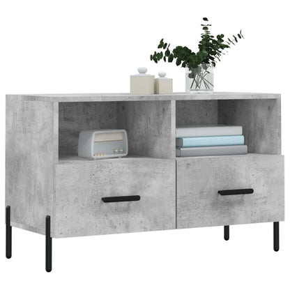 TV-Schrank Betongrau 80x36x50 cm Holzwerkstoff - Pazzar.ch