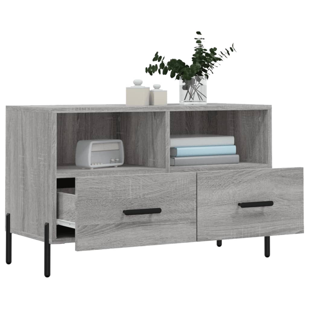 TV-Schrank Grau Sonoma 80x36x50 cm Holzwerkstoff - Pazzar.ch