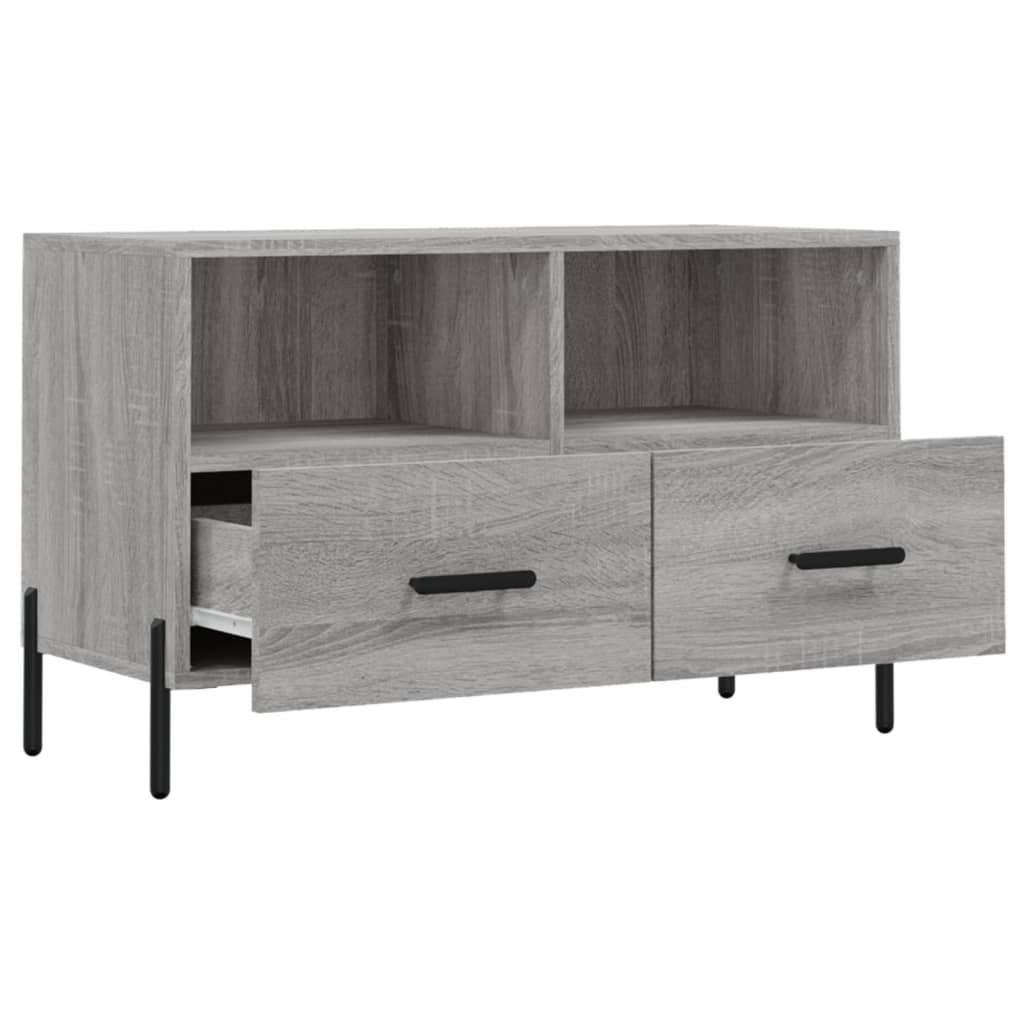 TV-Schrank Grau Sonoma 80x36x50 cm Holzwerkstoff - Pazzar.ch