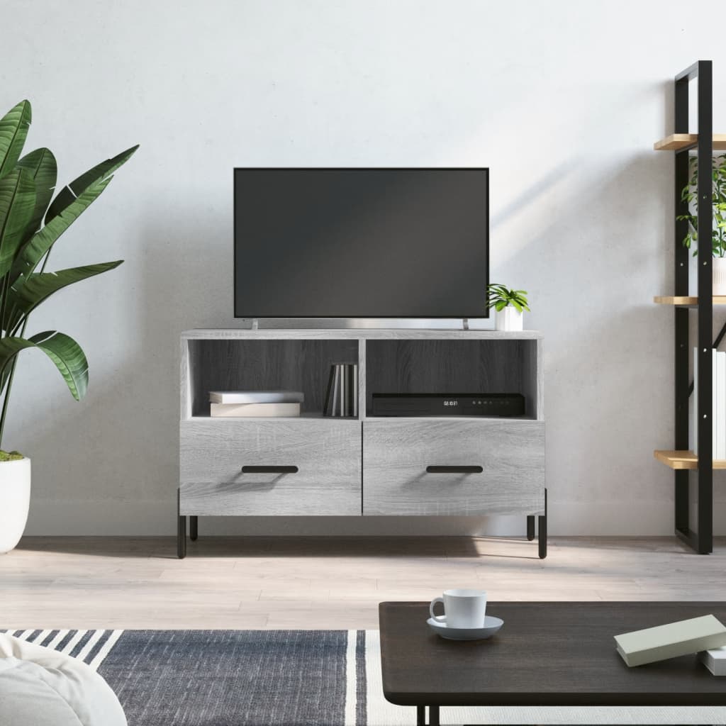 TV-Schrank Grau Sonoma 80x36x50 cm Holzwerkstoff - Pazzar.ch