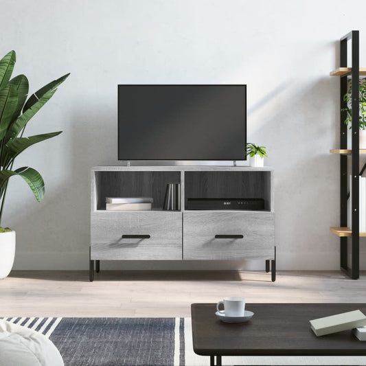 TV-Schrank Grau Sonoma 80x36x50 cm Holzwerkstoff - Pazzar.ch