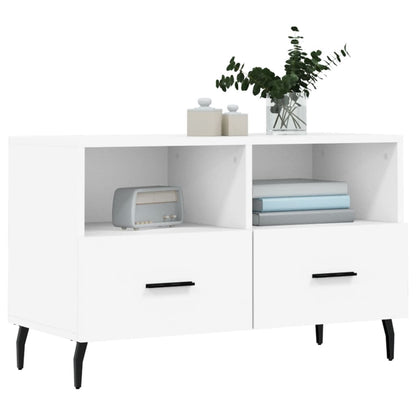 TV-Schrank Weiß 80x36x50 cm Holzwerkstoff - Pazzar.ch
