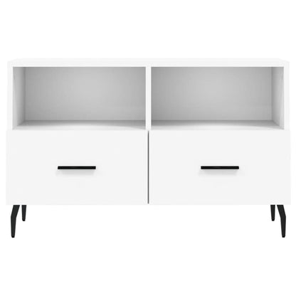 TV-Schrank Weiß 80x36x50 cm Holzwerkstoff - Pazzar.ch