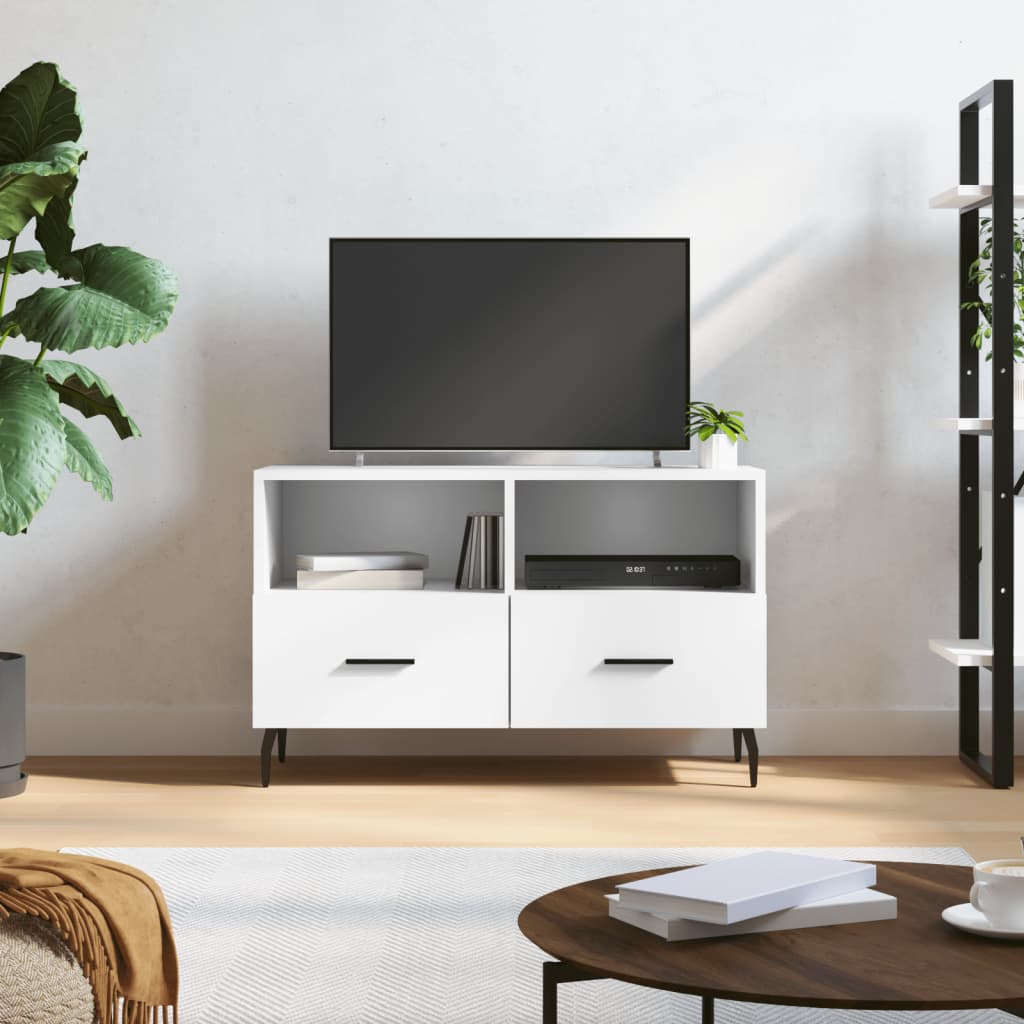 TV-Schrank Weiß 80x36x50 cm Holzwerkstoff - Pazzar.ch