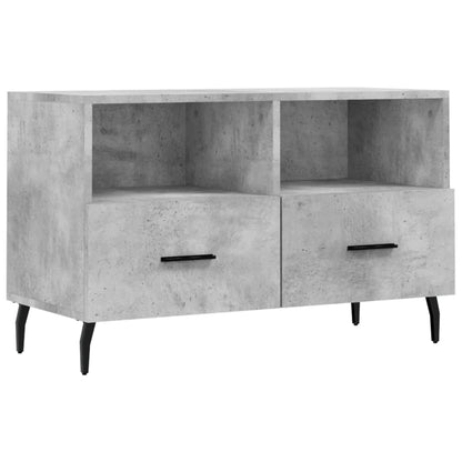 TV-Schrank Betongrau 80x36x50 cm Holzwerkstoff - Pazzar.ch