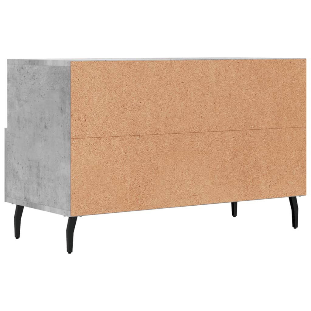 TV-Schrank Betongrau 80x36x50 cm Holzwerkstoff - Pazzar.ch