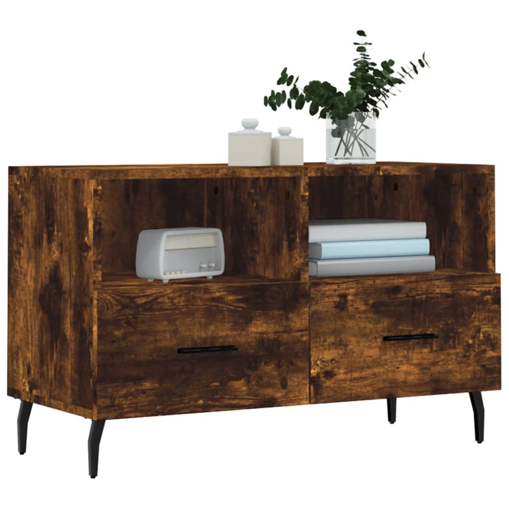 TV-Schrank Räuchereiche 80x36x50 cm Holzwerkstoff - Pazzar.ch