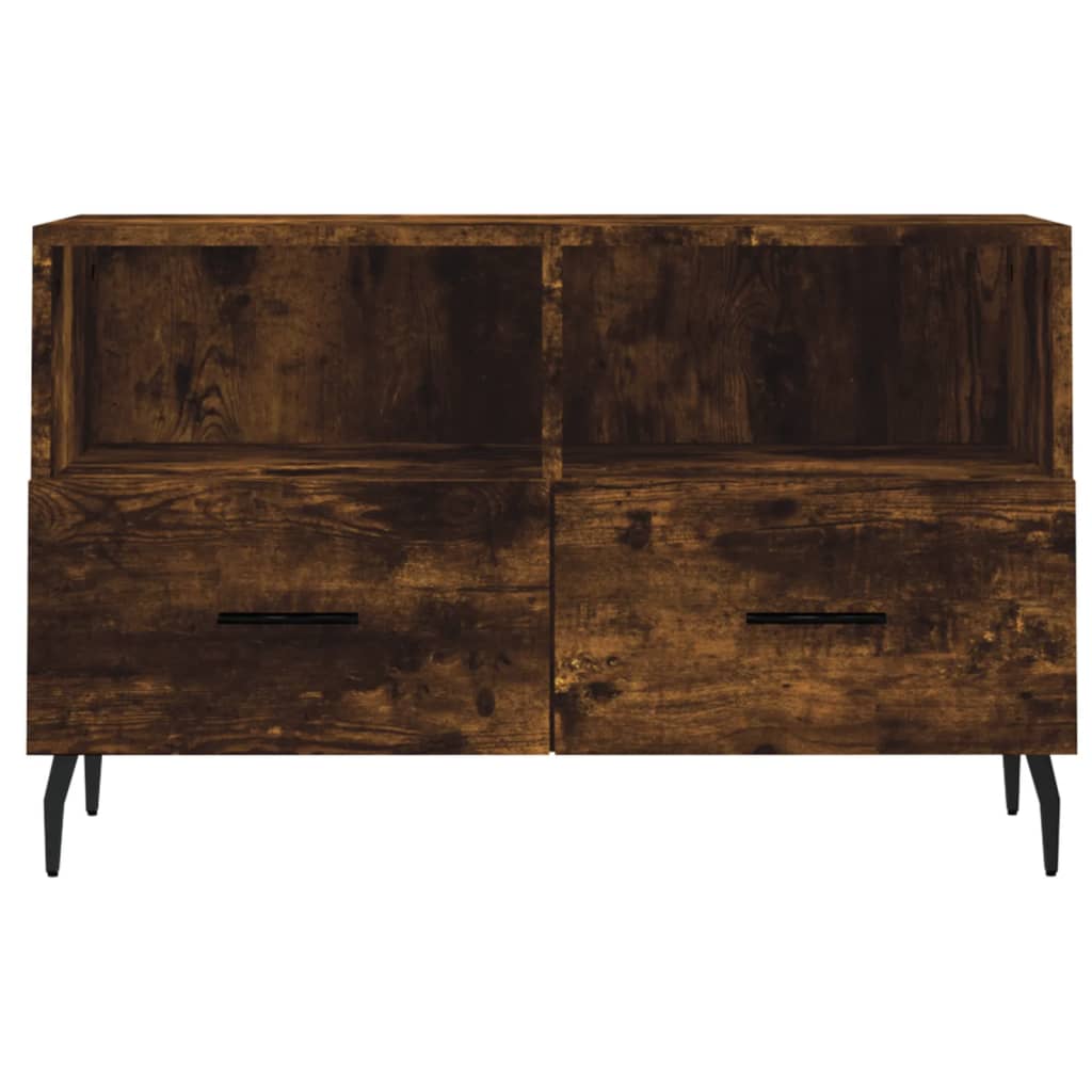 TV-Schrank Räuchereiche 80x36x50 cm Holzwerkstoff - Pazzar.ch