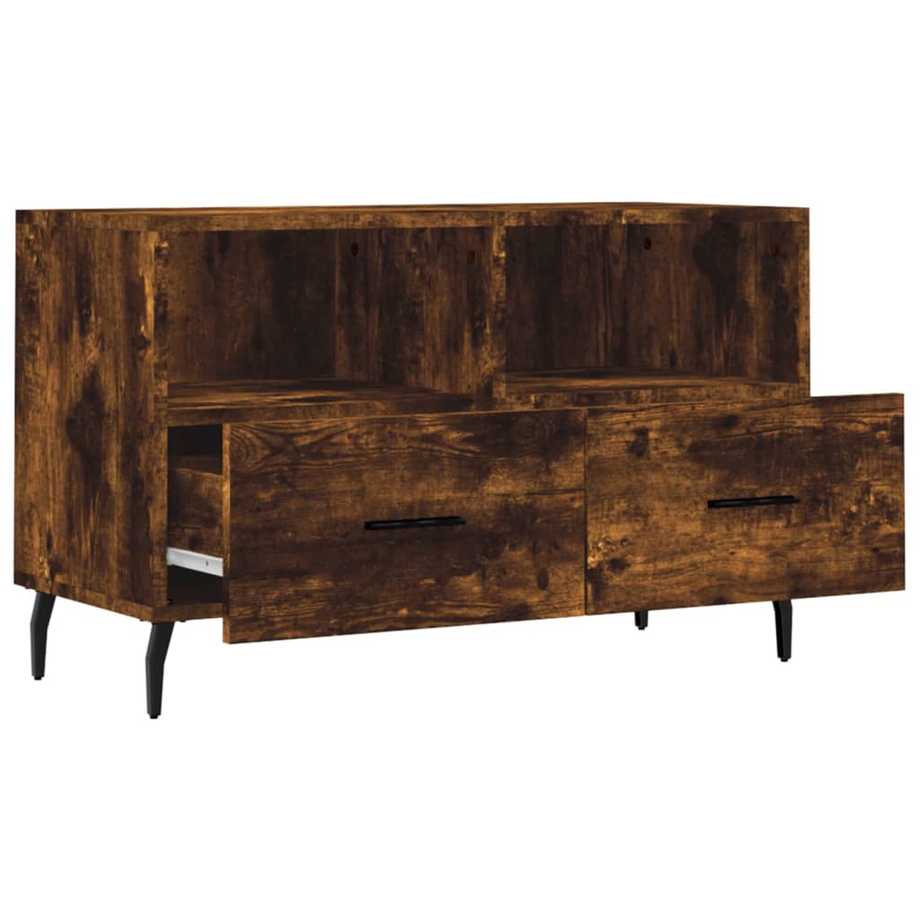 TV-Schrank Räuchereiche 80x36x50 cm Holzwerkstoff - Pazzar.ch