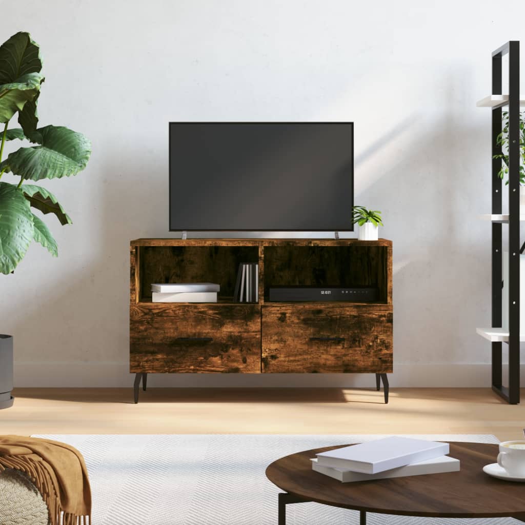 TV-Schrank Räuchereiche 80x36x50 cm Holzwerkstoff - Pazzar.ch