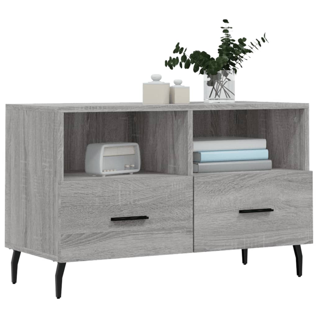 TV-Schrank Grau Sonoma 80x36x50 cm Holzwerkstoff - Pazzar.ch