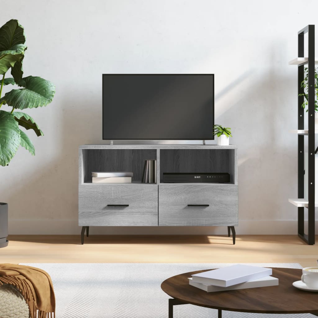 TV-Schrank Grau Sonoma 80x36x50 cm Holzwerkstoff - Pazzar.ch